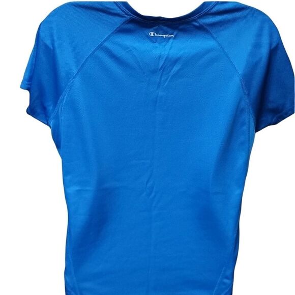 New Champion Double Dry V-Neck Tshirt Blue - Picture 3 of 6